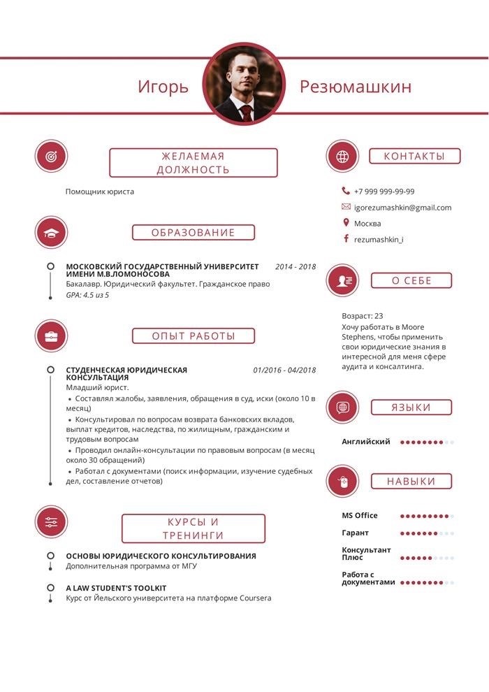 Как написать резюме юриста без опыта работы