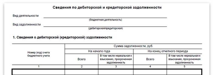 Порядок заполнения формы 0503169