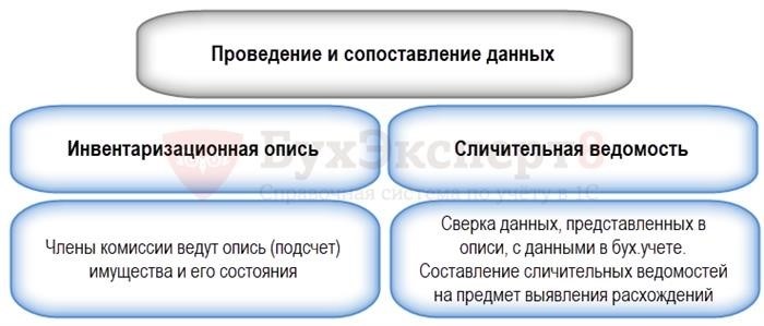 Этапы проведения инвентаризации