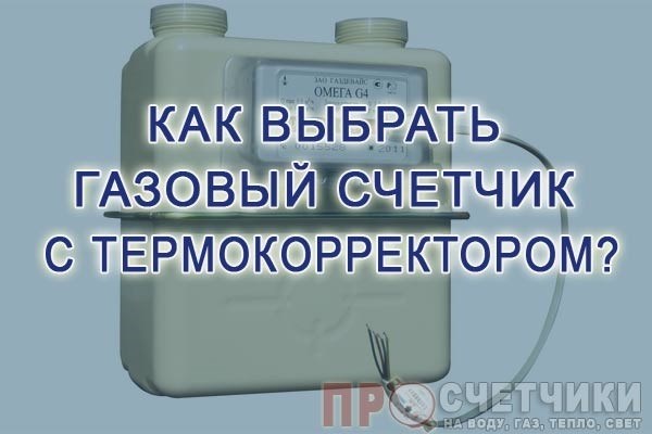 Зачем нужен газовый счетчик с термокорректором?