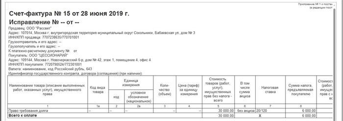 Документальное оформление переуступки у цессионария