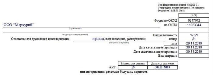 Правило 7. Отразить результаты инвентаризации